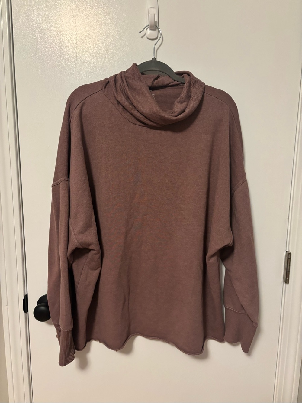 Aerie Women's Mauve Cowl Neck Sweater